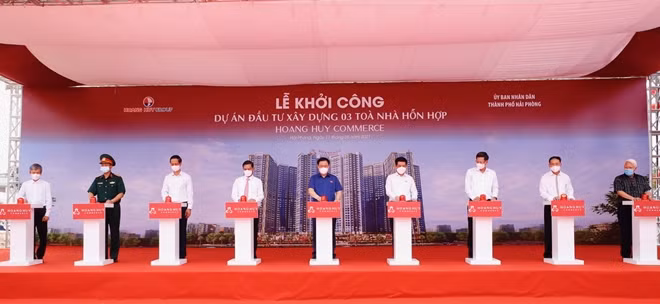 Chủ tịch Quốc hội dự Lễ khởi công xây dựng Dự án nhà ở hỗn hợp của Công ty CP Tập đoàn tài chính Hoàng Huy.