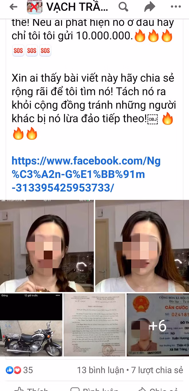 Nhiều bị hại đang săn tìm N. “gốm” để làm rõ những lần bán hàng lừa đảo.