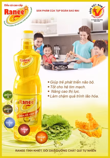 Sản phẩm Dầu cá cao cấp Ranee bổ sung các dưỡng chất tự nhiên qua bữa ăn hàng ngày.