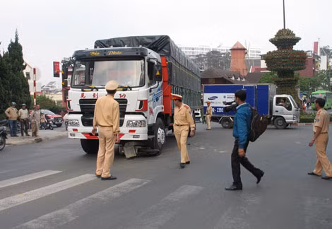 Hiện trường vụ tai nạn.