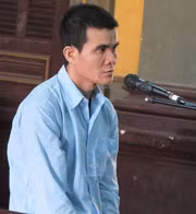 Đỗ Văn Hậu tại tòa.