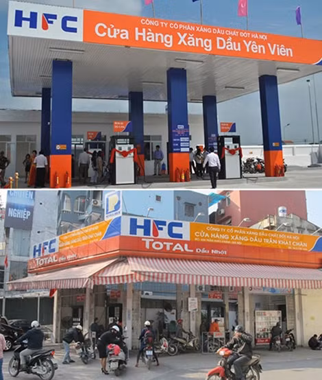 2 cây xăng Yên Viên và Trần Khát Chân, nơi phát hiện hành vi lắp chip điện tử gian lận.