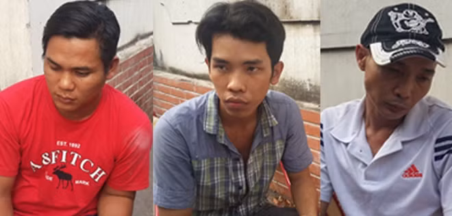 Đối tượng Đào Thanh Vũ, Nguyễn Thanh Phụng và Huỳnh Trung Thành.