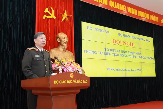 Bộ trưởng Bộ Công an Tô Lâm phát biểu chỉ đạo tại Hội nghị