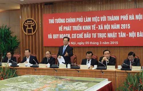 Thủ tướng Nguyễn Tấn Dũng phát biểu chỉ đạo tại buổi làm việc. Ảnh: N.Y. Thủ tướng Nguyễn Tấn Dũng phát biểu chỉ đạo tại buổi làm việc. Ảnh: N.Y.