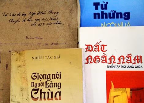 Các tập thơ làng Chùa đã được xuất bản.