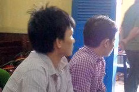 Các bị cáo tại phiên tòa. Các bị cáo tại phiên tòa.