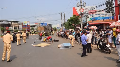 Truy tìm tài xế xe tải cán nữ sinh tử vong