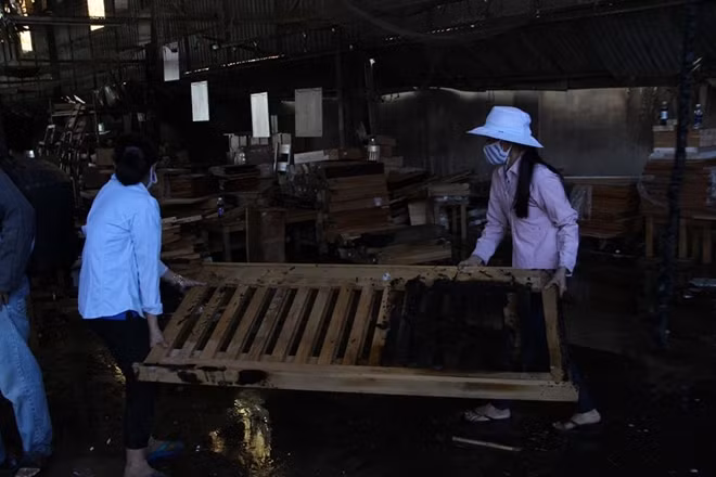 Hiện trường vụ cháy.