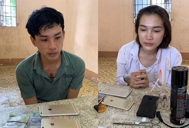 Hai đối tượng tại cơ quan Công an