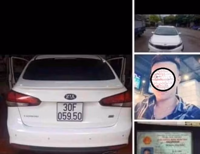 Chiếc xe L. sử dụng giống chiếc xe Công an TP Hà Nội tìm kiếm