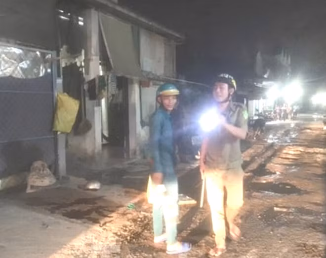 Hiện trường vụ án (ảnh C.H)