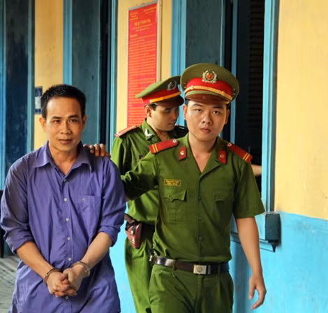 Bị cáo Diệp tại phiên tòa.