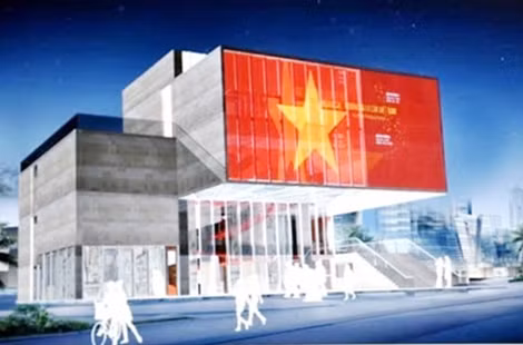 Phối cảnh Nhà trưng bày Hoàng Sa.
