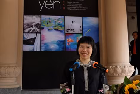 Họa sĩ Quỳnh Mây.