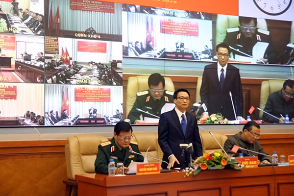 Phó thủ tướng Vũ Đức Đam phát biểu tại Hội nghị