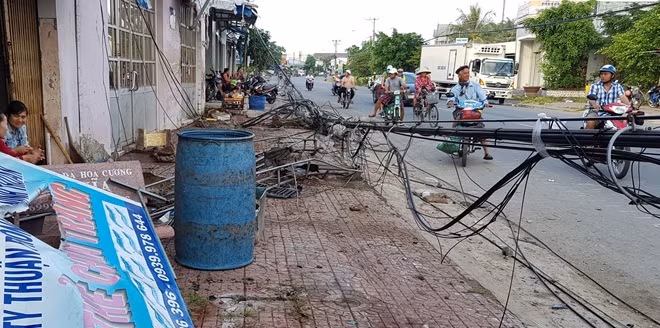 Hiện trường vụ tai nạn.