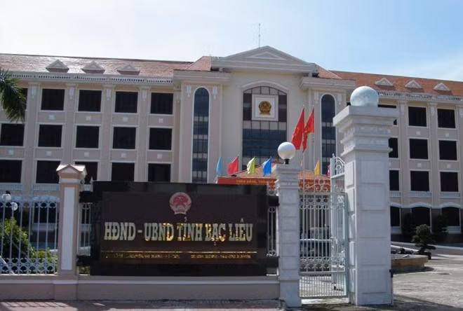 Trụ sở HĐND - UBND tỉnh Bạc Liêu.