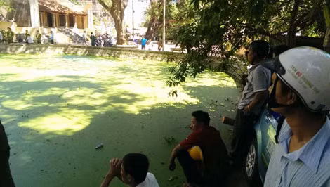 Hiện trường nơi phát hiện vụ việc.