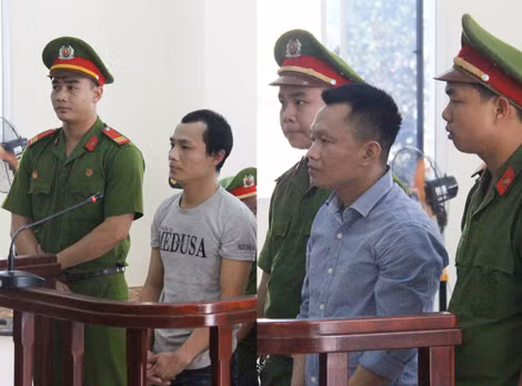Hai anh em ruột Hạnh - Kiểm tại phiên tòa.