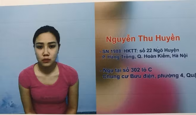 Huyền, một mắt xích quan trọng trong đường dây của Dương, đối tượng tiêu thụ thuốc lắc cho Dương tại TP Hồ Chí Minh