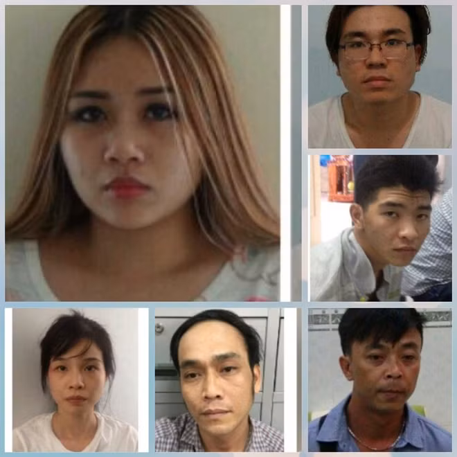 Nhóm đối tượng trong đường dây buôn bán ma túy do Thư cầm đầu