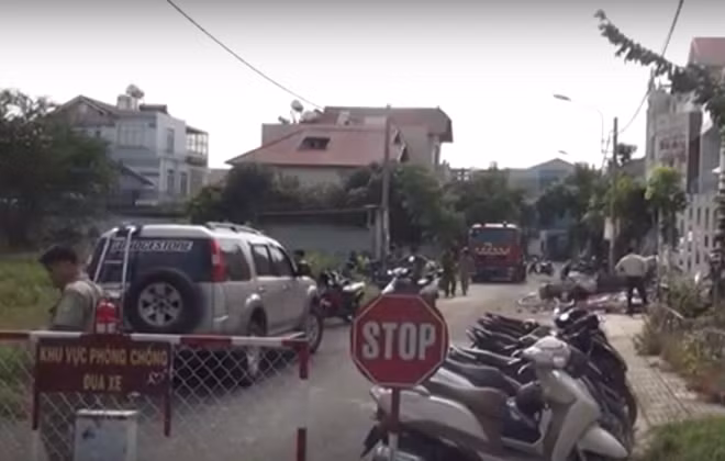 Hiện trường được phong tỏa