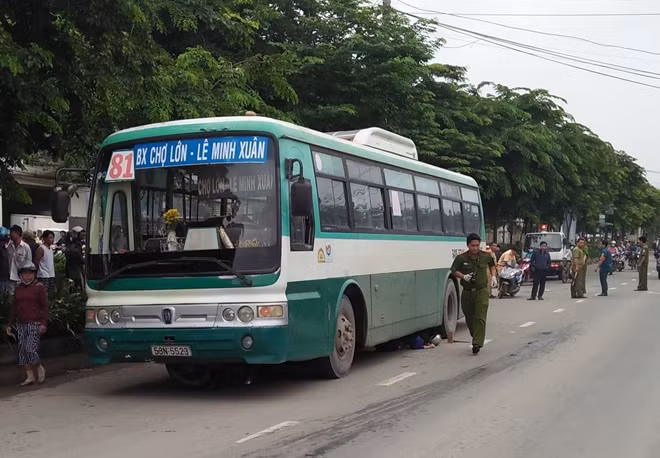 Hiện trường vụ tai nạn giao thông.