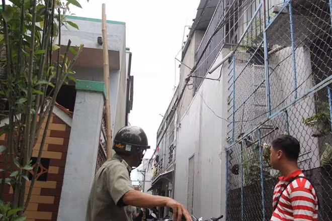 Căn nhà trong hẻm nơi xảy ra vụ việc