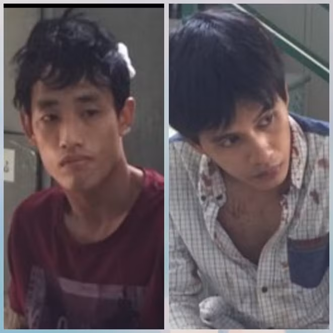 Hai đối tượng tại cơ quan điều tra