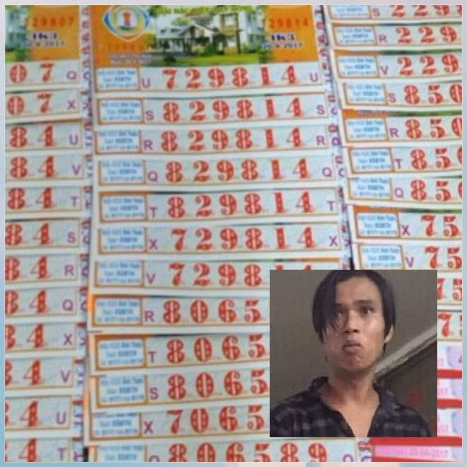 Đối tượng Quốc Anh và tang vật
