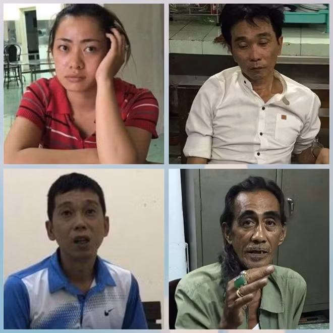 4 trong 6 đối tượng bị bắt giữ