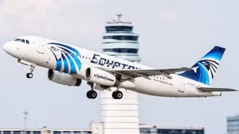 Máy bay của hãng hàng không EgyptAir.