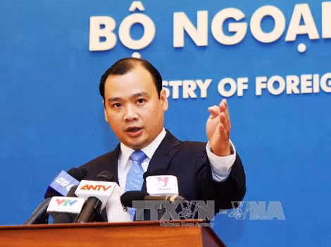 Người phát ngôn Bộ Ngoại giao Việt Nam Lê Hải Bình. Ảnh: TTXVN.