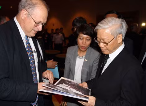Tổng Bí thư Nguyễn Phú Trọng và Tổng thống Barack Obama hội đàm.