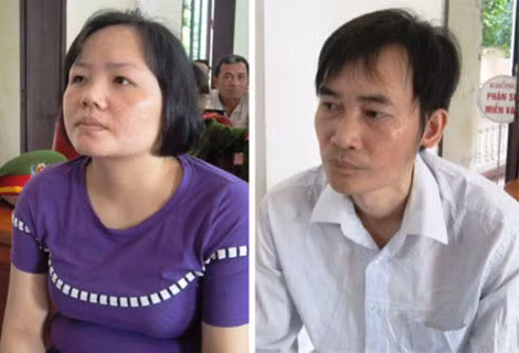 Đối tượng Ngô Thu Lý và Giáp Văn Trung .