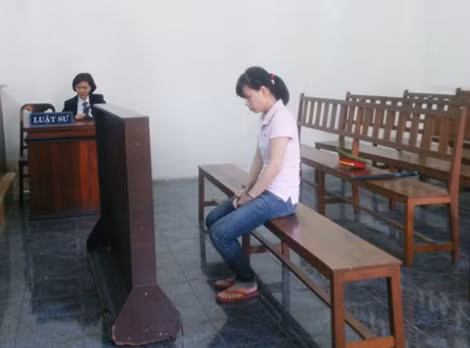 Bị cáo Hạnh tại phiên xử.