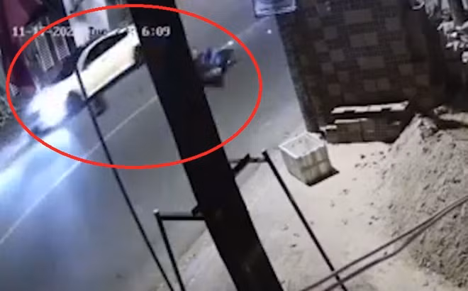 Camera nhà người dân ghi lại hình ảnh vụ tai nạn giao thông
