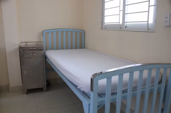 Giường bệnh đã được chuẩn bị