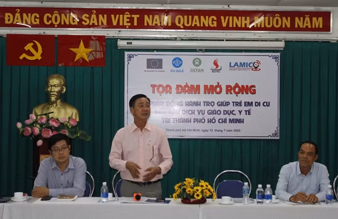 Đại diện Sở Lao động – Thương binh và Xã hội TP Hồ Chí Minh phát biểu