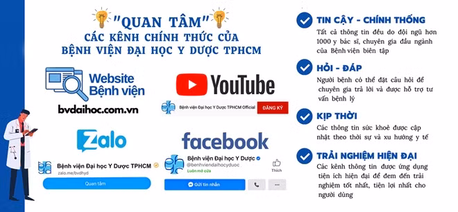 Kênh thông tin chính thống của BV ĐHYD