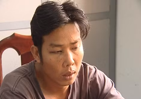 Đối tượng Vương Quốc Trung, kẻ dùng dao đâm chết anh Phạm Văn Quốc Tuấn.
