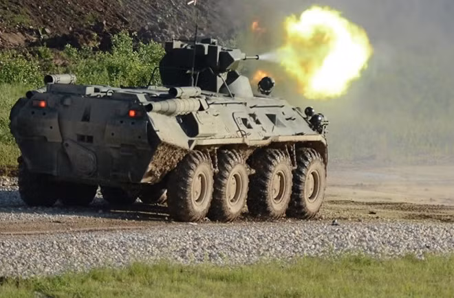 Xe bọc thép BTR-82A của quân đội Nga