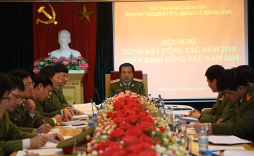 Cục Tham mưu Cảnh sát triển khai công tác năm 2016.