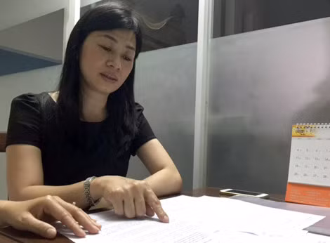 Cô Thảo Vy trình bày về câu chuyện bị “làm khó” khi xin nghỉ việc của mình với PV báo CAND.