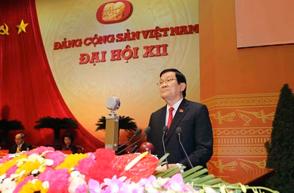 Chủ tịch nước Trương Tấn Sang đọc diễn văn khai mạc Đại hội.