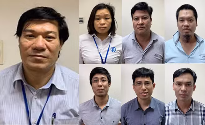 Các bị can bị khởi tố trước đó.