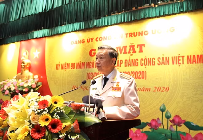 Bộ trưởng Tô Lâm trình bày diễn văn Kỷ niệm 90 năm Ngày thành lập Đảng.