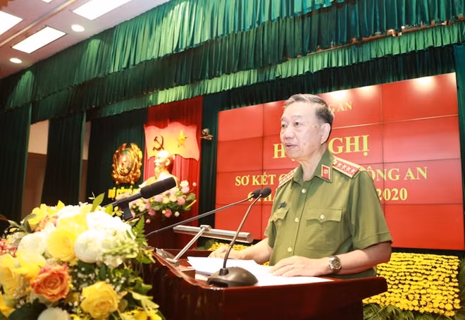 Bộ trưởng Tô Lâm phát biểu khai mạc hội nghị.