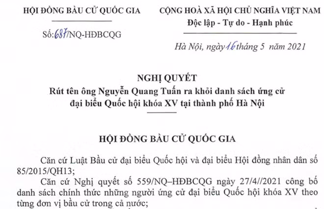 Nghị quyết 687 của Hội đồng bầu cử quốc gia.